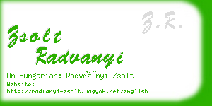 zsolt radvanyi business card